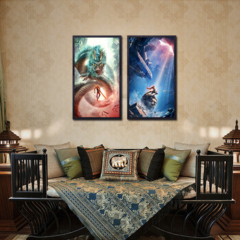 视觉星装饰画电影海报西游记大圣归来周边挂画 款式五 60x100
