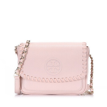 Tory Burch汤丽柏琦粉色牛皮卷边单肩包12159