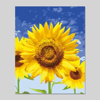 畅印diy数字油画风景花卉卡通动漫动物大幅填色手工绘油彩装饰画