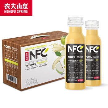 农夫山泉 NFC苹果香蕉汁300ml*10瓶-京东商城