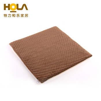 HOLA特力和乐 春秋款短毛绒四季沙发坐垫 欧式布艺原特力屋 咖啡 53*165*4