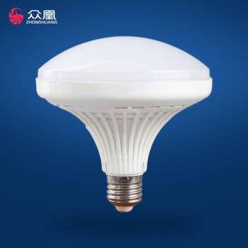 众凰 led灯泡 球泡led节能灯e27螺口圆泡车间灯仓库灯厂房灯工矿灯泡飞碟灯吸顶灯泡 30W 正白光