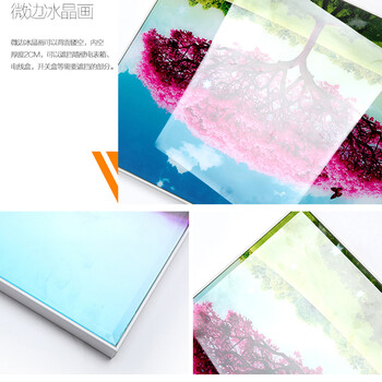 
                                        祝艺轩现代客厅装饰画冰晶画壁画无框画沙发背景墙挂画水晶画电表箱装饰画九鱼图上善若水 款式1 70*70纯无框玻璃冰晶画                