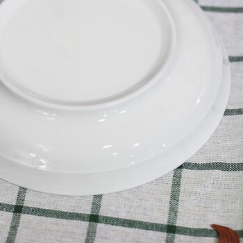 
                                        
                                                            万毅陶瓷餐具 家用盘子陶瓷汤盘(7英寸)中式饭盘陶瓷餐具套装(6只装) 花语                