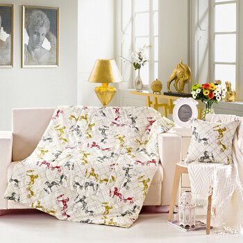 兰度家纺抱枕被两用靠枕汽车抱枕被子 英国风