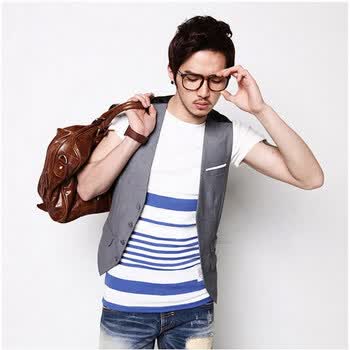 幸福时光 2014韩版复古男士立体<em>剪裁</em>修身小马