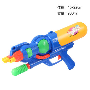 仕彩 儿童夏季玩水枪 双喷头枪单孔水枪 环保材料 儿童吸水玩耍沙滩玩具 小号单孔水枪款一
