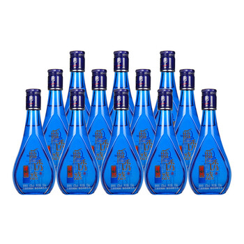 洋河蓝的诱惑42度小酒版白酒蓝色版100ml12瓶装
