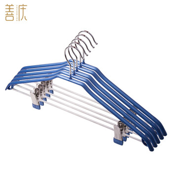 
                                        善庆 衣架浸胶衣架干湿两用成人儿童防滑宽肩衣服撑子 植绒防滑衣架-儿童款(灰色) 10只装                