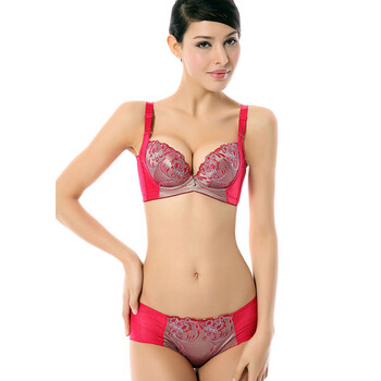 奢华刺绣聚拢调整型<em>文胸罩小胸</em>聚拢侧收显大女