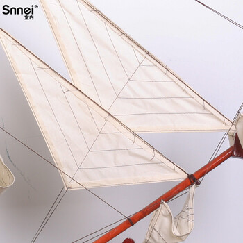 Snnei室内 圣菲利浦号装饰品 木质大型帆船模型 一帆风顺摆件