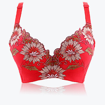 哒哇依 <em>文胸</em>聚拢调整型内衣女士中厚<em>杯胸罩</em> 红