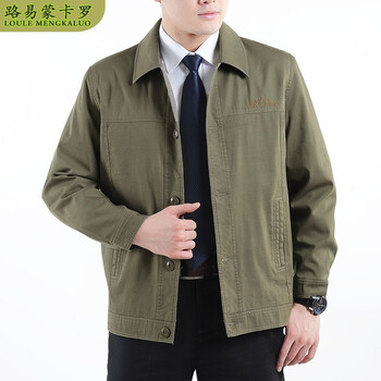 【路易蒙卡罗】中<em>老年男装外套</em> 2014新款男春
