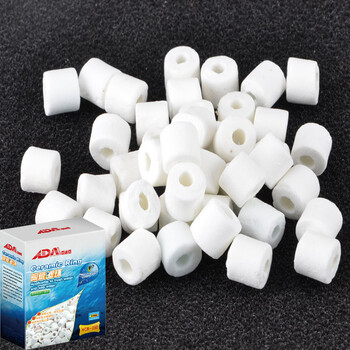 鱼缸过滤材料 陶瓷环生化玻璃陶瓷环 鱼缸 水族