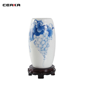 CEAKA 装饰台灯 陶瓷灯 卧室台灯床头灯 书房灯 中式 薄胎 葡萄 BTD25