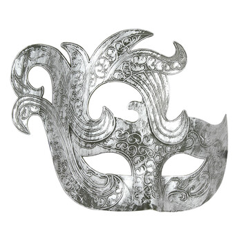 仕彩 珍藏版cosplay电影主题面具 异形大战铁血战士面具 塑料独狼银色