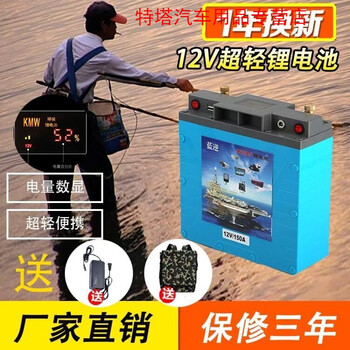 特塔背机电瓶超轻锂电池12v伏大容100ah大容量60动力离子干电瓶氙气灯