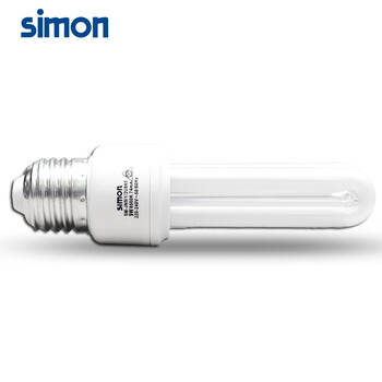 Simon西蒙灯具节能光源2U形灯泡 7w2U型 白光