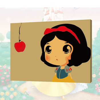 数字油画客厅儿童人物卡通动漫手绘填色装饰画 名侦探柯南 白雪公主