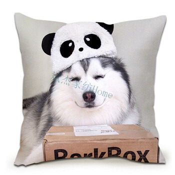 狗年哈士奇抱枕柴犬搞怪狗头表情包单身狗二哈抱枕神烦狗男生靠垫b 小