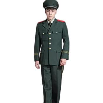 hoscene 武警士兵款款常服套装 春秋款武警常服毛斜纹