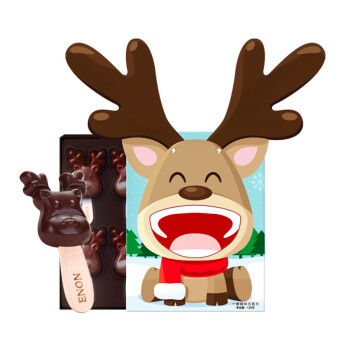 怡浓纯脂麋鹿棒棒糖黑巧克力圣诞告白礼盒糖果生日礼物送女友休闲零食120g