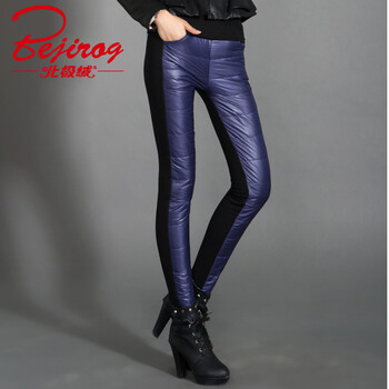 北极绒外穿女士加厚打底裤棉裤秋冬外穿羽丝绒