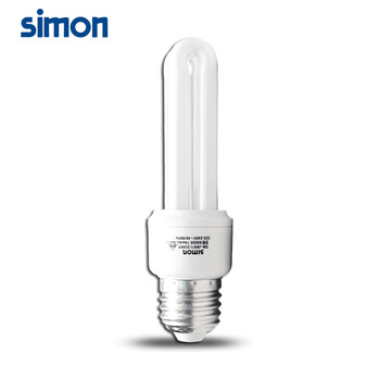 Simon西蒙灯具节能光源2U形灯泡 7w2U型 白光