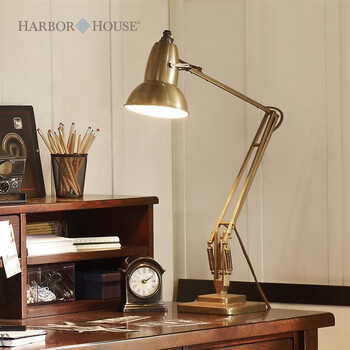 Harbor House Hudson 铜制可升降书桌灯 台灯书房客厅灯102016