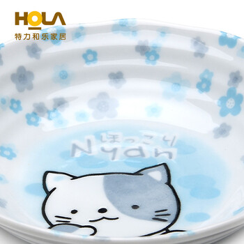 HOLA特力和乐 日本进口凹凸卡通五入盘 餐盘套装原特力屋