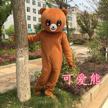 创意可妮兔卡通道具玩偶求婚道具行走服装布朗熊大象人偶卡通网红熊服装定当图片