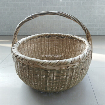 【高档环保竹编菜篮子购物篮手提篮洗澡篮