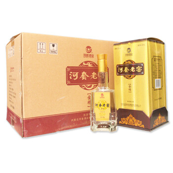河套老窖 金樽 浓香型白酒 42度 500ml*6瓶 整箱装