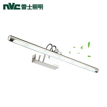 雷士照明LED镜前灯节能现代简约浴室灯具防水防雾卫生间壁灯化妆灯 全套白光纯led光源 6w长度40cm