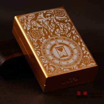 合金属香烟盒子绅士烟盒商务礼品送客户送男友礼物 沙漏-金色-20支装
