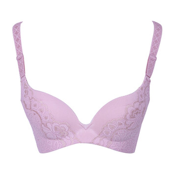 玫瑰柏拉图 女士深V性感少女<em>无缝</em>一片式<em>胸罩</em>小