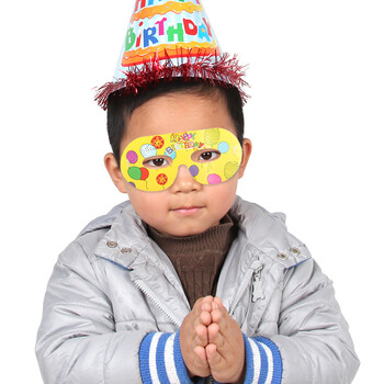 
                                        仕彩 万圣节儿童宝宝生日面具百日周岁生日派对用品纸面具6个装                