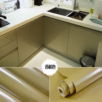 珠光烤漆 家具橱柜翻新贴纸 防水韩国贴纸 自粘墙纸 60cm*5m 香槟色