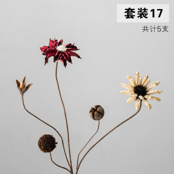 天然干花花束插花松果真花装饰摆件家居摆设客厅小清新干树枝 干花