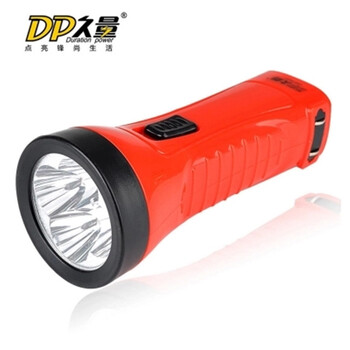 
                                        久量（DP） LED-9037充电式手电筒 聚光手电筒 户外便携式露营照明  办公用品 红 色                