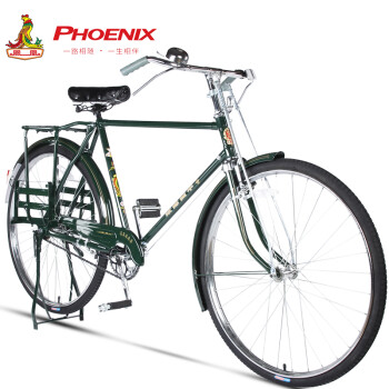 凤凰（Phoenix） 老式凤凰重磅28寸 老款自行车/ 朝阳轮胎 邮政绿 28寸邮政版 28寸邮政款