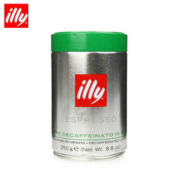 意利illy 意大利进口 意式浓缩纯黑咖啡豆 250g 低咖啡因型咖啡豆