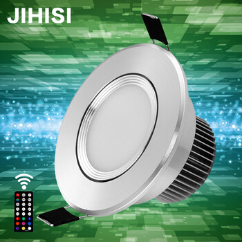 
                                        吉海仕（JIHISI） 智能led射灯3w 猫眼灯 智能灯 客厅彩灯筒灯LED开孔9公分 银色外壳 开孔9厘米--6W全彩智能调光调色-带遥控                