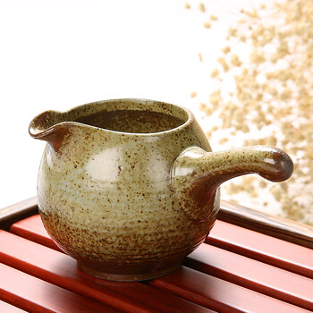
                                        活泉 手工原矿粗陶 茶具套装 复古陶瓷功夫整套茶具套装 茶壶 过滤 茶杯 归隐 晨曲 晨曲米色套装                