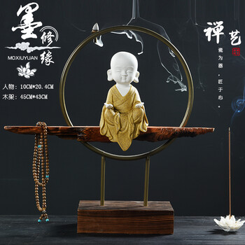 白瓷铁圈流香款(修禅小僧)