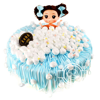 鼎恒 芭比娃娃公主人偶个性生日蛋糕北京天津上海武汉南京青岛武汉沈阳成都深圳广州杭州全国配送 迷糊娃娃泡泡浴 16寸【图片 价格 品牌 报价】-京东