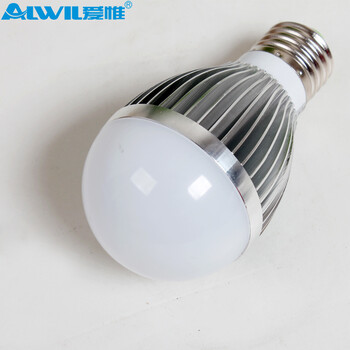 爱惟3WLED球泡灯LED灯泡LED节能灯LED光源E27螺口大功率5W超亮7W节能 白光 7W