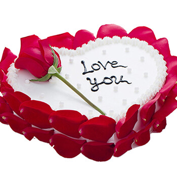 生日蛋糕当日送达预定送女孩女朋友老婆定制玫瑰花蛋糕北京上海成都