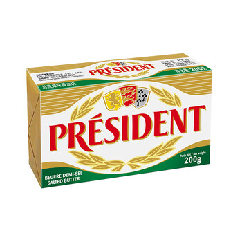 PRÉSIDENT 总统 黄油块 咸味 200g食品类商品-全利兔-实时优惠快报