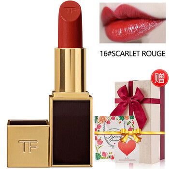 ford)tf口红16号烈焰炫彩黑金管白金管 16# scarlet rouge古典猩红